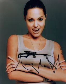 Angelina Jolie autograph