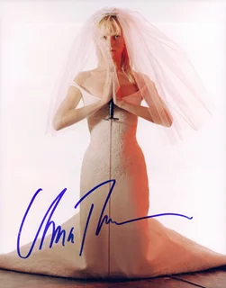 Uma Thurman autograph