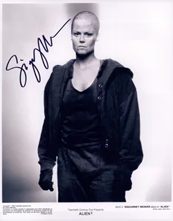 Sigourney Weaver autograph