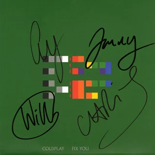 Coldplay autograph