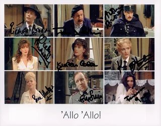 Allo Allo autograph