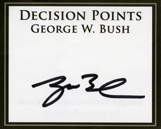 George Bush autograph