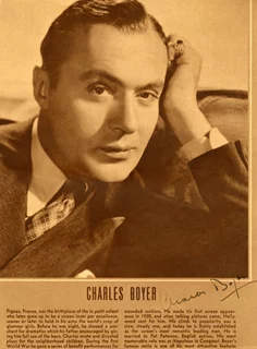 Charles Boyer autograph