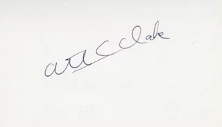 Arthur C. Clarke autograph