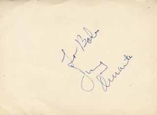 Jimmy Durante autograph