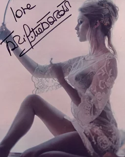 Brigitte Bardot autograph