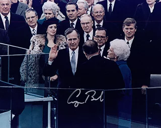 George Bush autograph