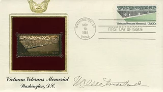 William Westmoreland autograph