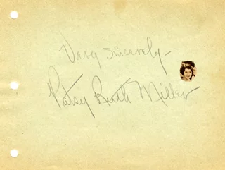 Patsy Ruth Miller autograph