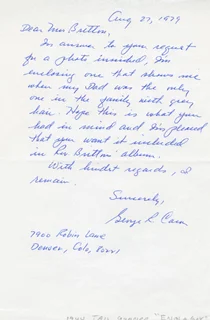 George Caron autograph