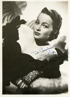 Olivia de Havilland autograph