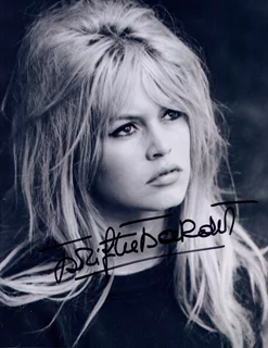 Brigitte Bardot autograph