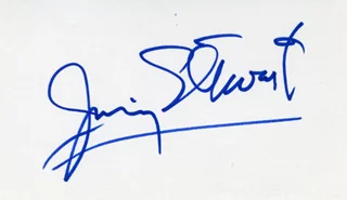 James Stewart autograph
