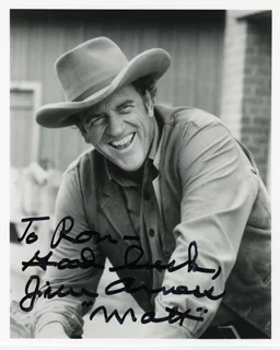 James Arness autograph