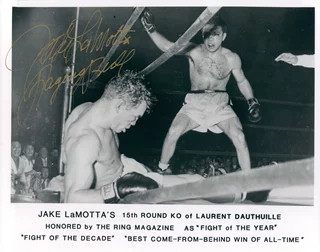 Jake La Motta autograph