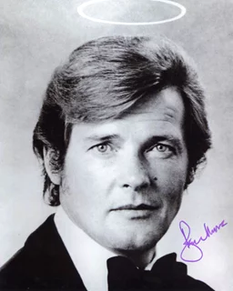 Roger Moore autograph