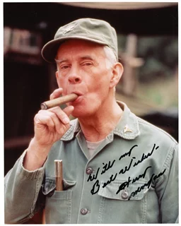 Harry Morgan autograph