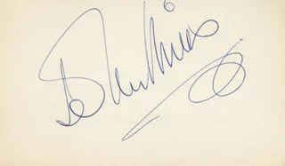John Mills autograph