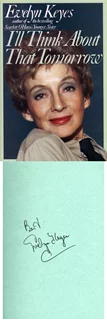 Evelyn Keyes autograph