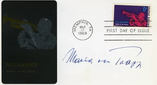 Maria Von Trapp autograph