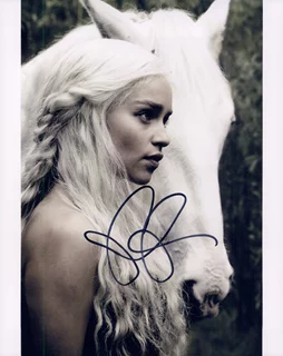 Emilia Clarke autograph