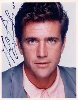 Mel Gibson autograph