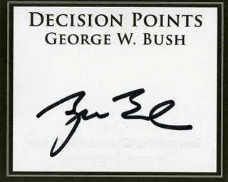 George Bush autograph