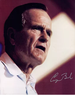 George Bush autograph