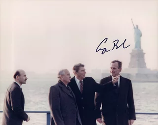 George Bush autograph