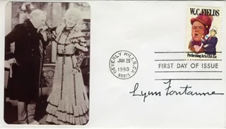 Lynn Fontanne autograph
