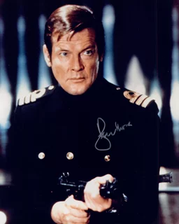 Roger Moore autograph