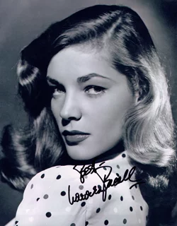 Lauren Bacall autograph