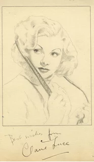 Claire Luce autograph