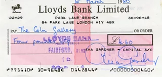 Ava Gardner autograph