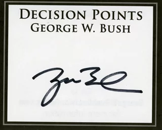 George Bush autograph