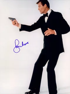 Roger Moore autograph