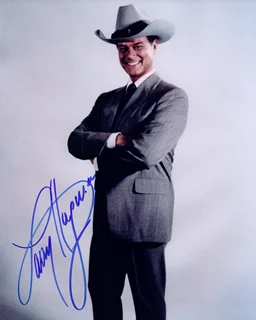 Larry Hagman autograph