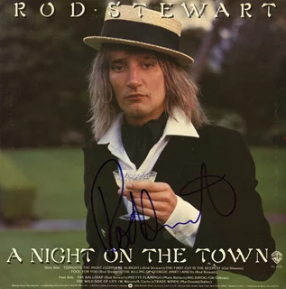 Rod Stewart autograph