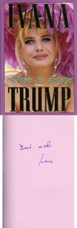 Ivana Trump autograph