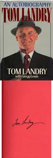 Tom Landry autograph