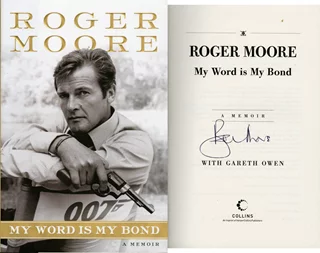 Roger Moore autograph