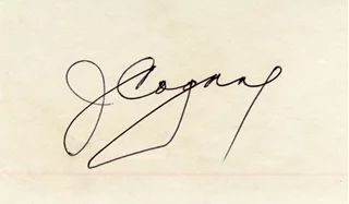 James Cagney autograph