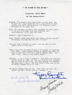 The Golden Girls autograph