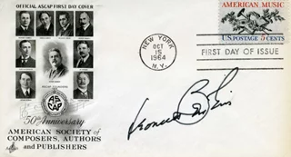 Leonard Bernstein autograph