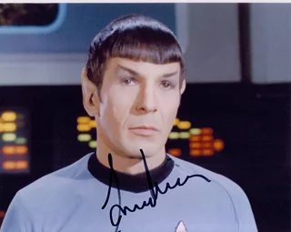 Leonard Nimoy autograph