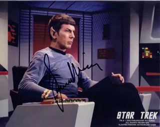 Leonard Nimoy autograph