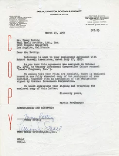 Tommy Rettig autograph