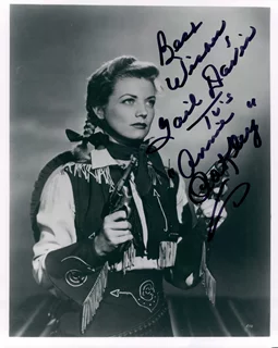 Gail Davis autograph