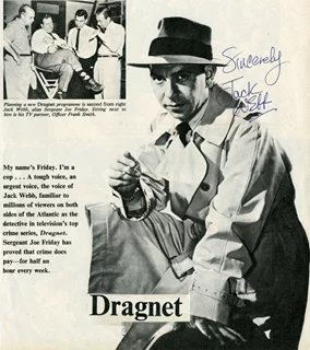 Jack Webb autograph