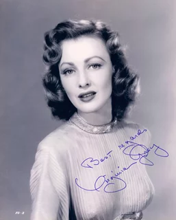Virginia Grey autograph